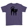 cat black Youth Tee