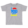 moustache you to be my valentine Toddler T-shirt
