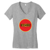 red fire Women's V-Neck T-Shirt