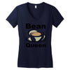bean queen Women's V-Neck T-Shirt
