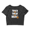 trick or treat or beer Crop Top