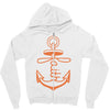 anchored faith Zipper Hoodie
