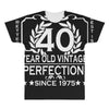 40th birthday t shirt personalise with name age year ideal birthday gi All Over Men's T-shirt