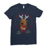 cute deer Ladies Fitted T-Shirt
