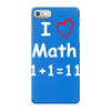 kids boys childrens i love math 1+1=11 funny iPhone 7 Case