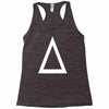 prism a triangle design graphic baseball jersey Racerback Tank