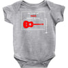 anti war guitar folk music writers Baby Onesie