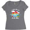 a turtle made it to the water Women's Triblend Scoop T-shirt