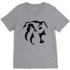 dog face V-Neck Tee