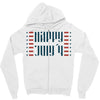 happy july 4th Zipper Hoodie