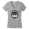 cat crazy Women's V-Neck T-Shirt