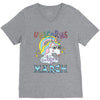 unicorns are born in march cute unicorn V-Neck Tee
