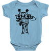 nerd giraffe Baby Bodysuit