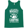love whiskey and camping! Tank Top