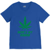 Support Liver Cancer Awareness With A Emerald Cannabis Leaf V-Neck Tee