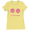 all natural 20 breasts dice Ladies Fitted T-Shirt