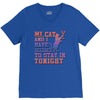 my cat and i stay in tonight V-Neck Tee