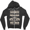 proud vet tech dad Zipper Hoodie