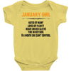 January Girl Hated By Many Baby Onesie