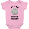 pluto never forget Baby Bodysuit