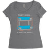 double decker couch Women's Triblend Scoop T-shirt