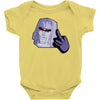 mega flipped off Baby Onesie