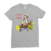 calvin hobbes Ladies Fitted T-Shirt