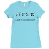 i ate sum pi t shirt s m l xl 2xl 3xl funny nerdy geeky college awesom Ladies Fitted T-Shirt