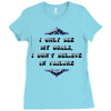 i only see my goals Ladies Fitted T-Shirt
