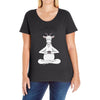 Yoga with Goat Ladies Curvy T-Shirt