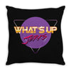 what's up jerks Throw Pillow