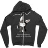 grim bunny Zipper Hoodie