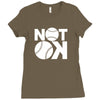 not ok baseball Ladies Fitted T-Shirt