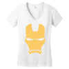 iron man mask avengers marvel comics gift Women's V-Neck T-Shirt
