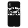 this girl loves christmas funny iPhoneX