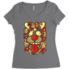 deer and monster Women's Triblend Scoop T-shirt