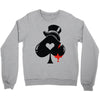 poker hat ace of spades Crewneck Sweatshirt