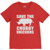 save the chubby unicorns V-Neck Tee