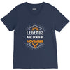 Legends are born in November V-Neck Tee