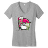 po gir mon Women's V-Neck T-Shirt
