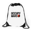 Occupy Mars Drawstring Bags
