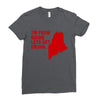 funny maine state Ladies Fitted T-Shirt