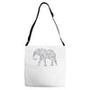 elephant filled5 cool Adjustable Strap Totes