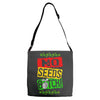 no seeds weed bitch cannabis Adjustable Strap Totes