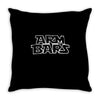 arm bars by cageside fight co   funny brazilian jiu jitsu tee bjj mma Throw Pillow