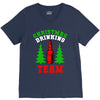 christmas drinking team V-Neck Tee