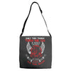 biker funny Adjustable Strap Totes