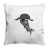 zombie eating brains Throw Pillow