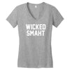 wicked smaht funny Women's V-Neck T-Shirt