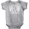 meow cute cat face Baby Onesie